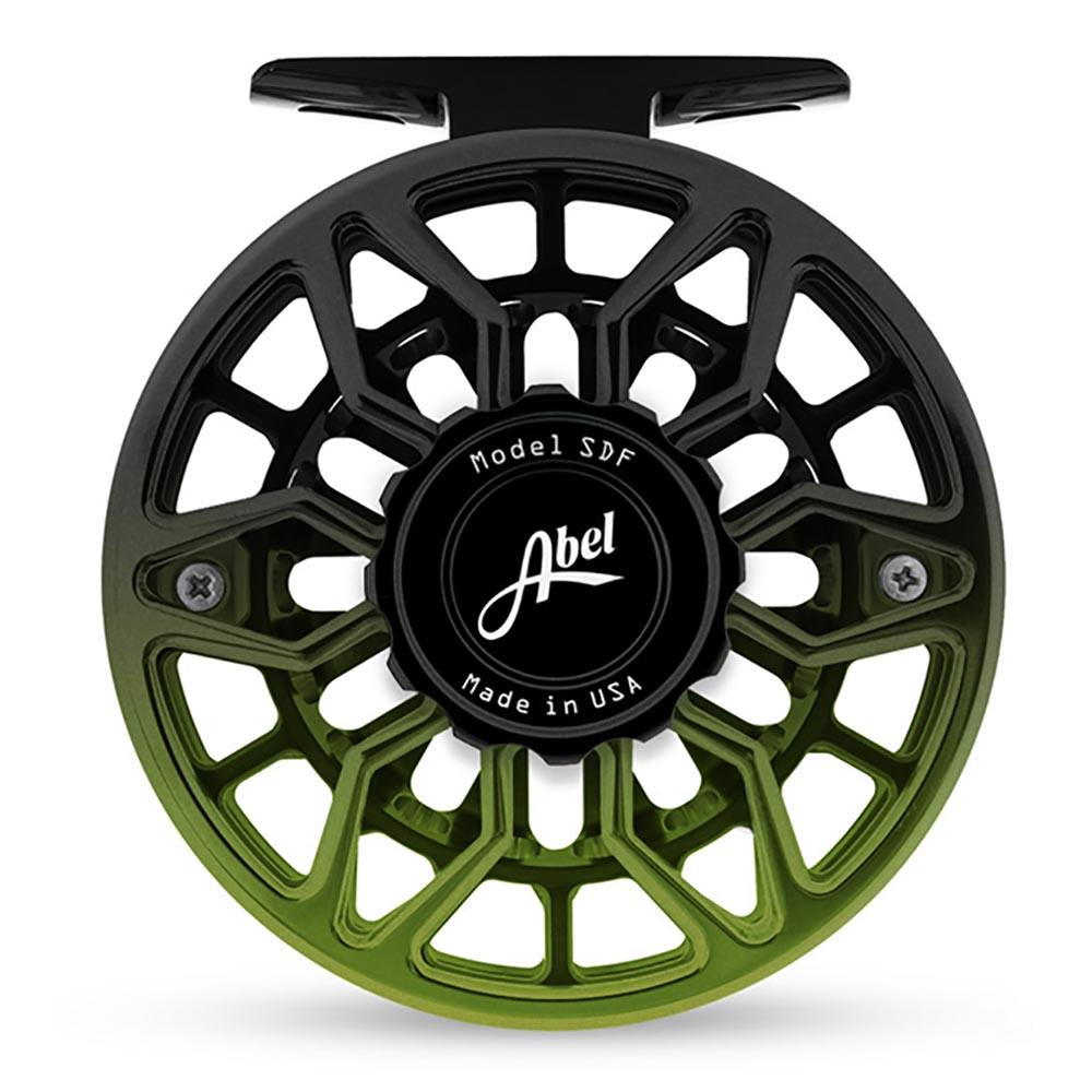 Abel SDF 5/6 Reel Ported in Satin Black Green Fade